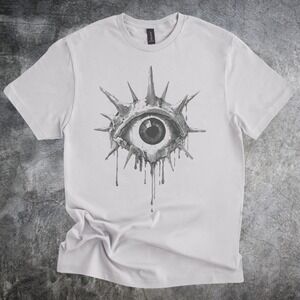 Surreal Eye Graphic Tee Dark Gothic Art Streetwear